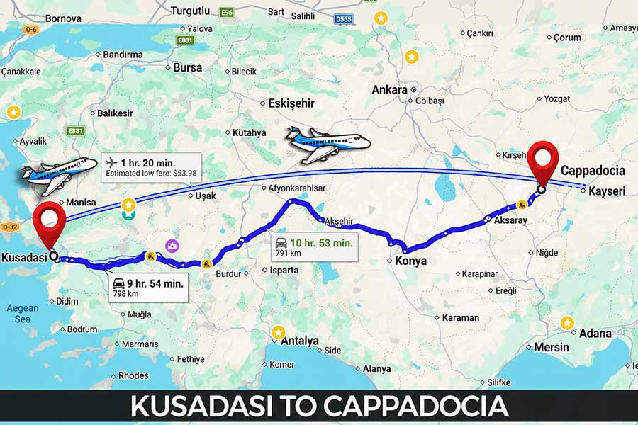 Kusadası to Cappadocıa